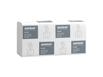 Håndklædeark Katrin Plus 100484 L 2 W-fold 2-lags 1995 ark