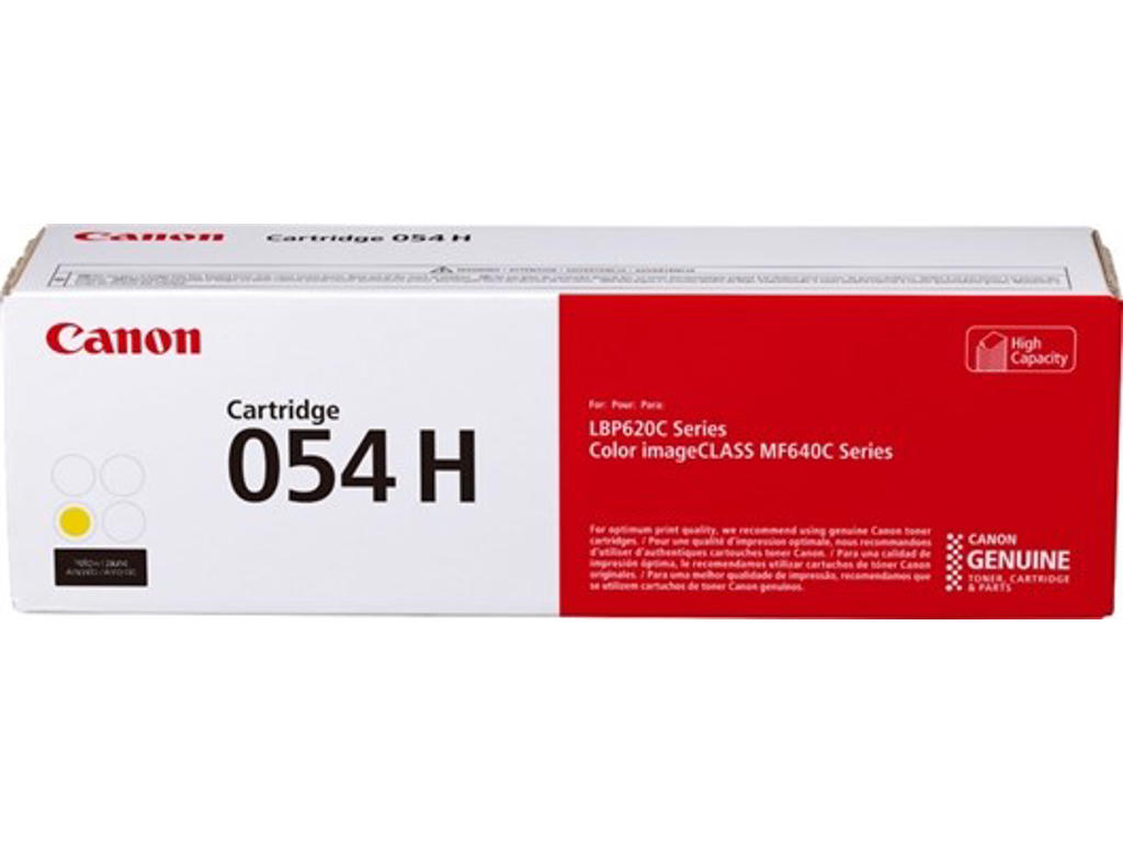 Canon toner 054 H gul, 2300 sider