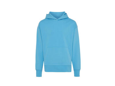 Iqoniq Yoho afslappet hoodie i genanvendt bomuld, tranquil blue