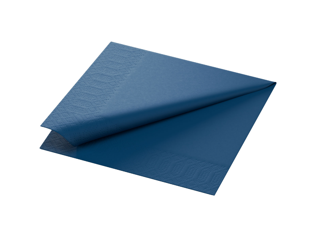 Servietter 33x33 cm 3-lags Duni mørkeblå 8x125 stk