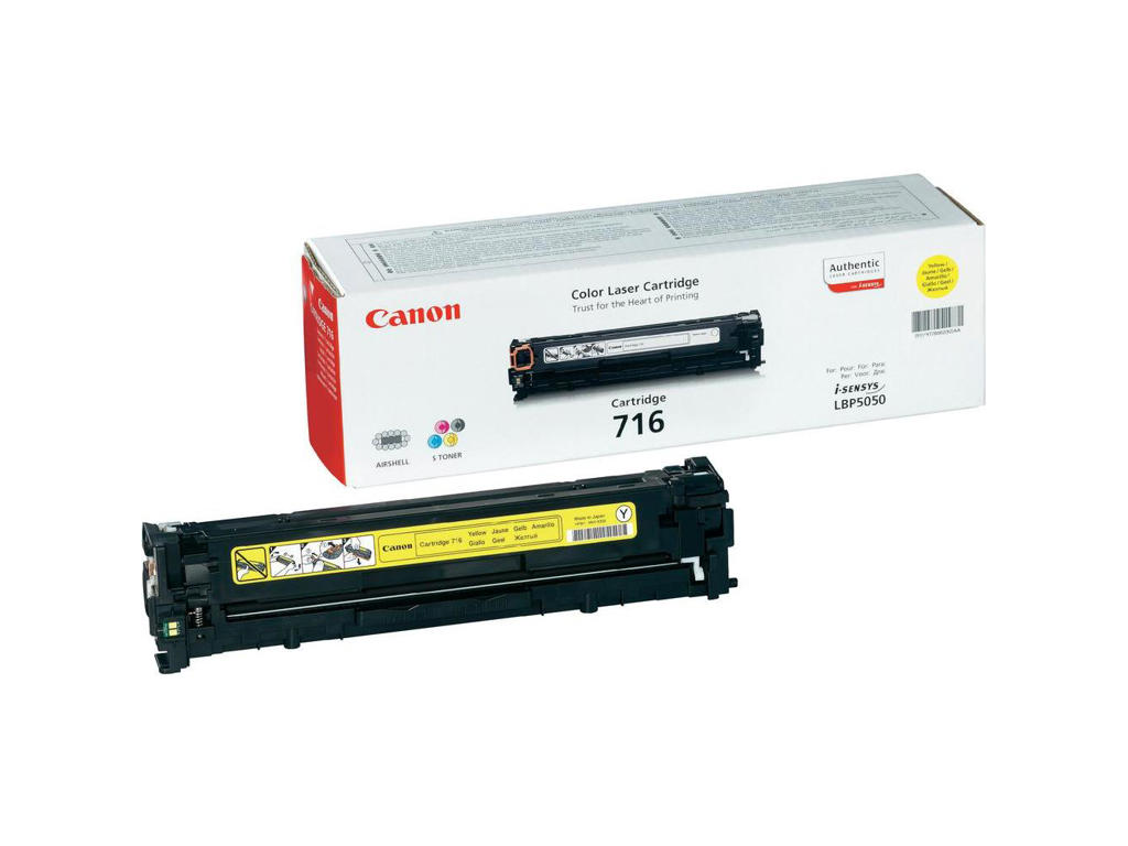 Canon toner 716 gul, 1500 sider