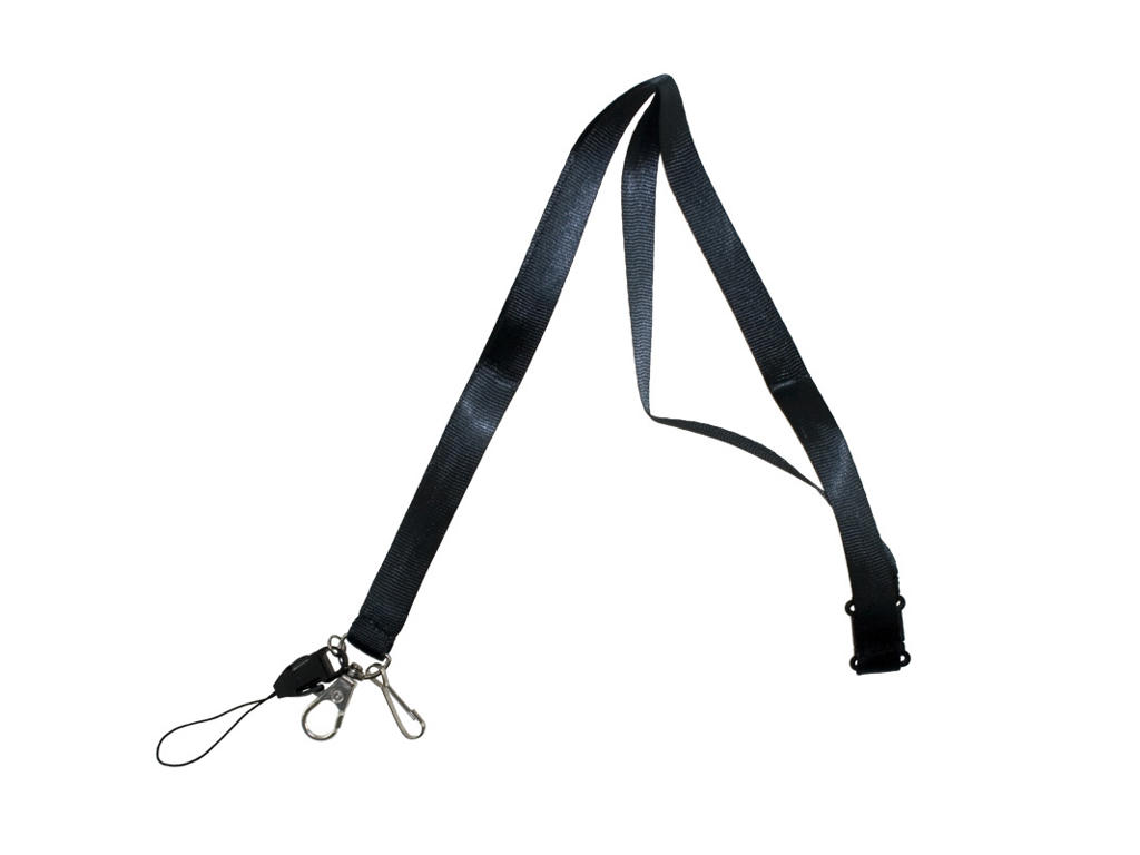 Nøglesnor/Keyhanger til id kort sort