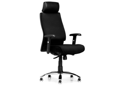 Kontorstol med armlæn | Sono AS6002 | Sort textil