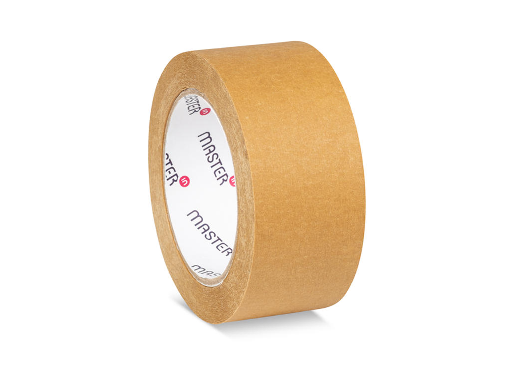 Pakketape papir 48 mm x 50 meter brun