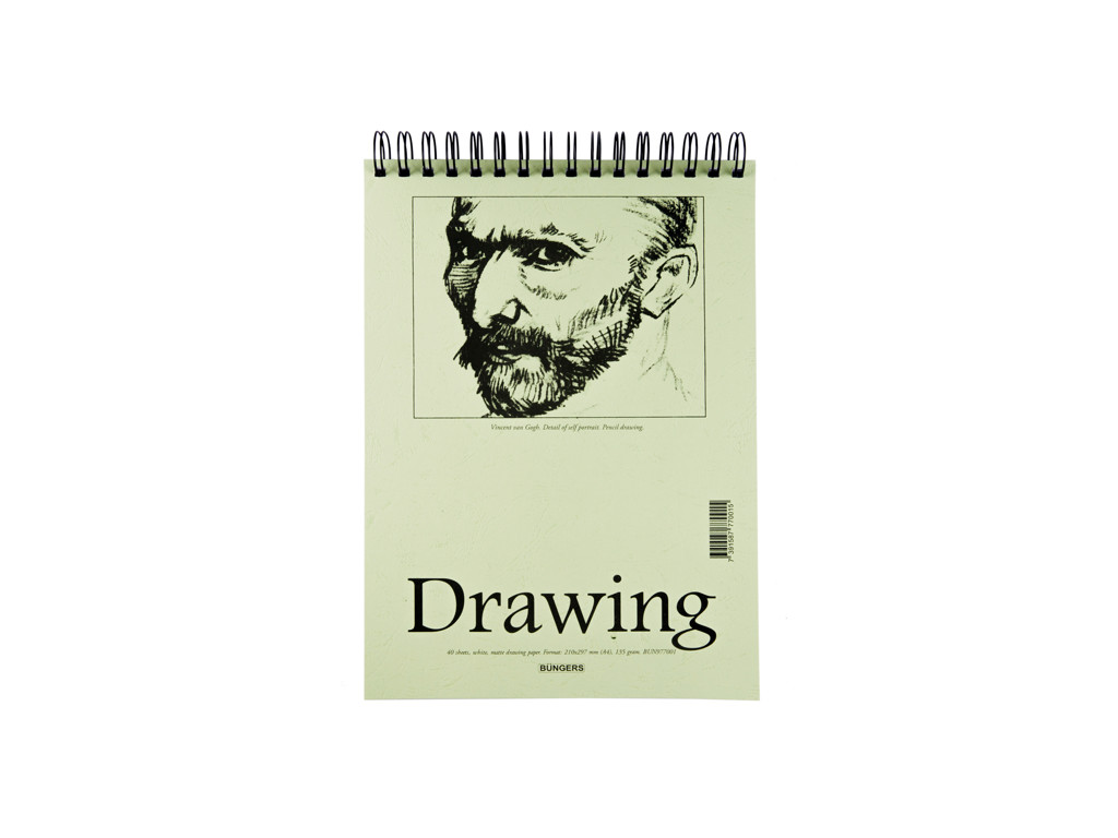 Tegneblok A4 135gr 40 ark