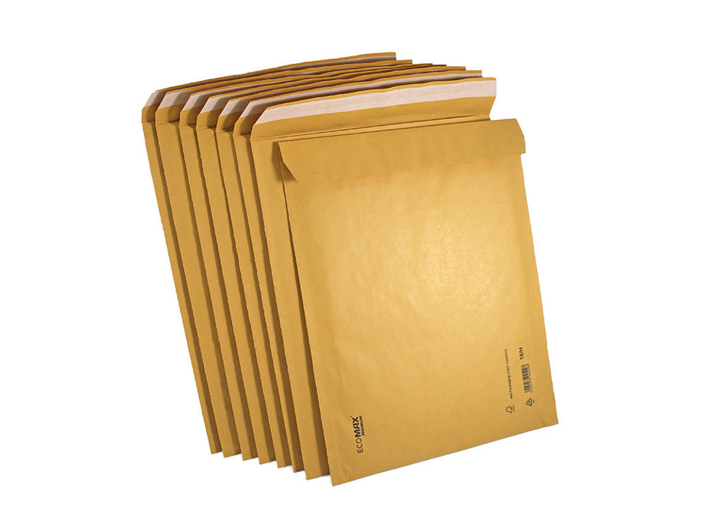 Boblekuvert Ecomax No. 17/G (indv 230x340mm) brun 100 stk
