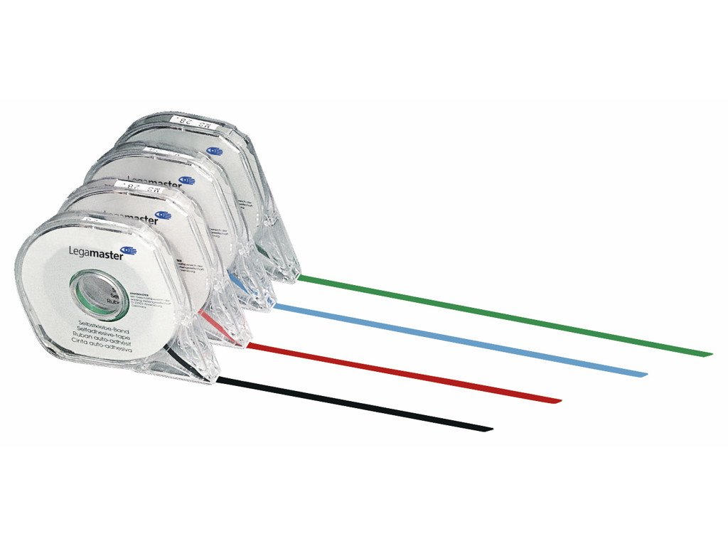 Tape til tavler 2,5 mm x 16 meter rød Legamaster