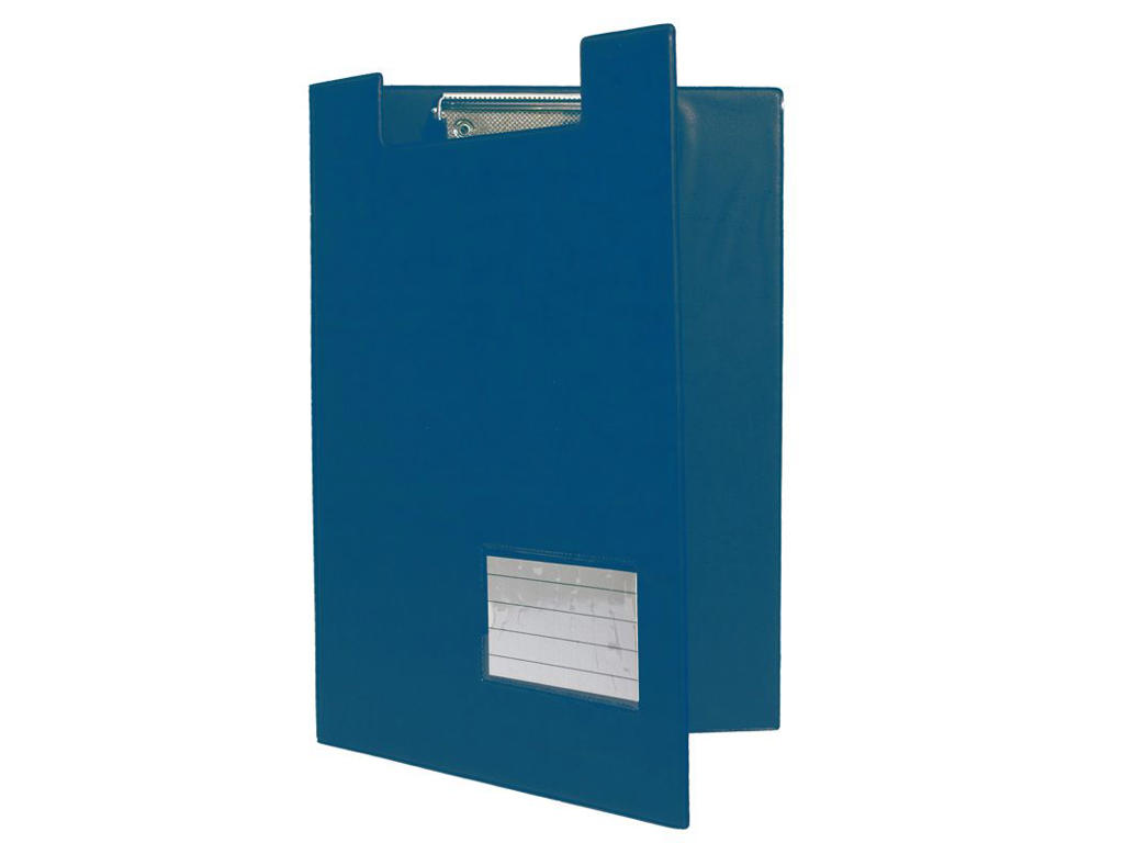 Clipboard A4 med omslag blå BNT