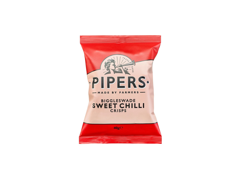 Pipers Crisps Sweet Chili, 24 x 40 gr.