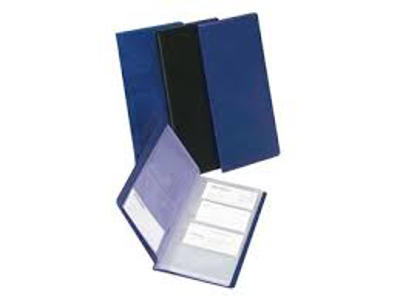 Visitkortmappe 3550 blå til 96 kort