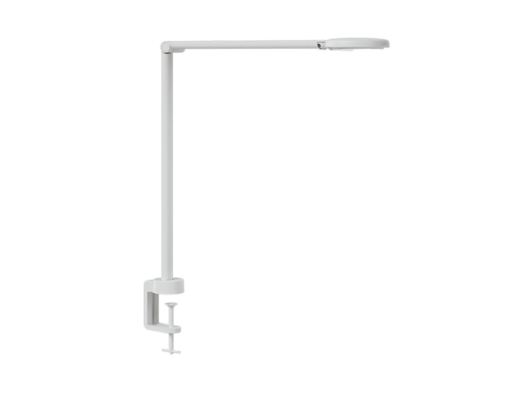 Bordlampe Luxo | Motus Flat med bordklemme | hvid