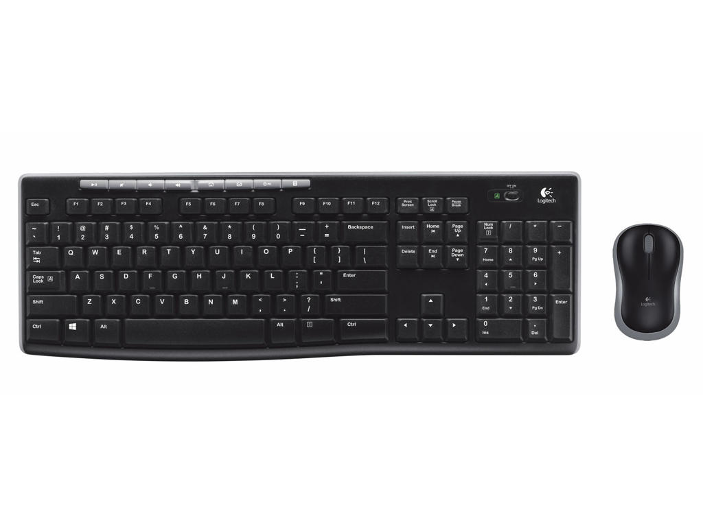 Tastatur + Mus Logitech Trådløs MK270