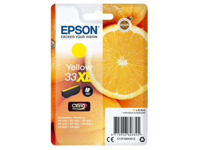 Epson blæk 33XL gul, 650 sider