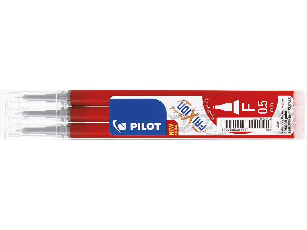 Refill Pilot FriXion Point rød 0,5 mm 3-stk