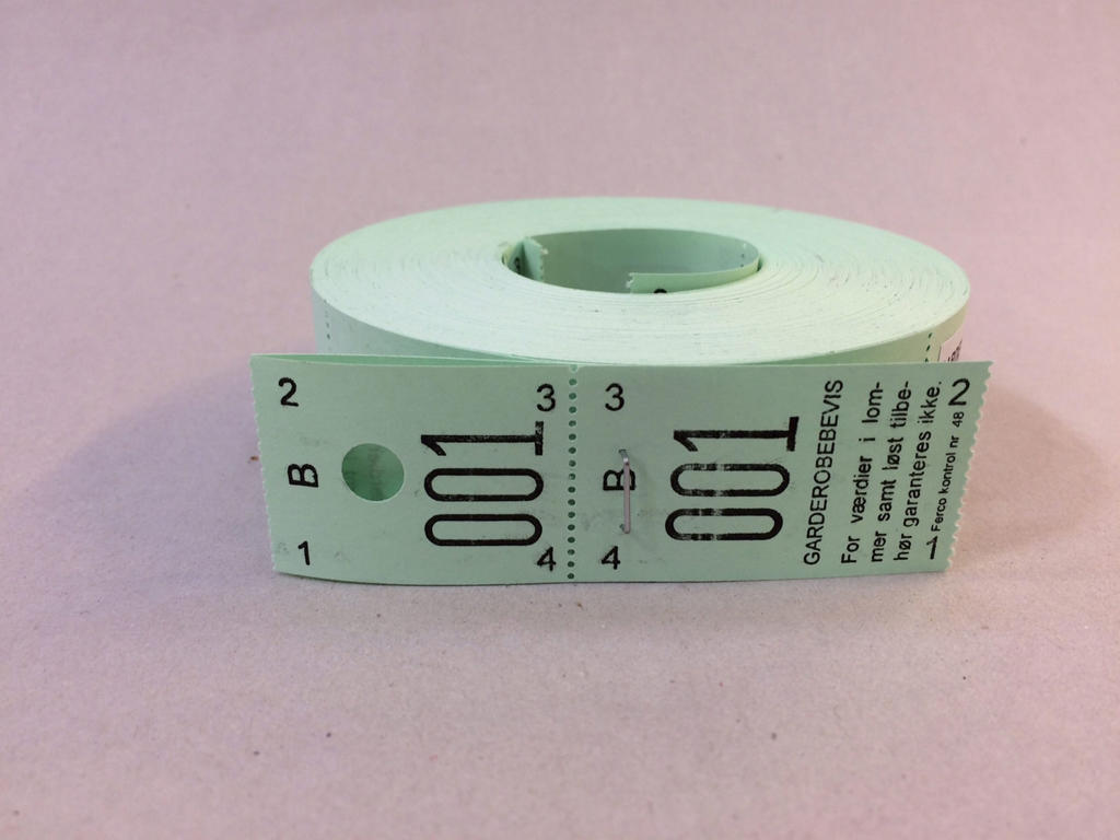 Garderobemærke 48 grøn 2-delt, 2x500