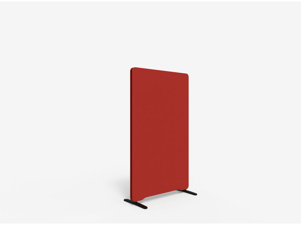 Lintex Gulvskærm Edge 800 x 1350 mm rød Fiji Stof/sort Kantliste