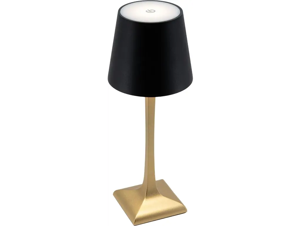 Securit LED bordlampe Roma, sort | guld