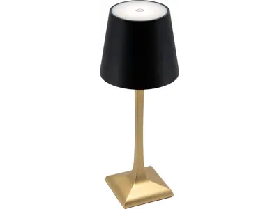 Securit LED bordlampe Roma, sort | guld