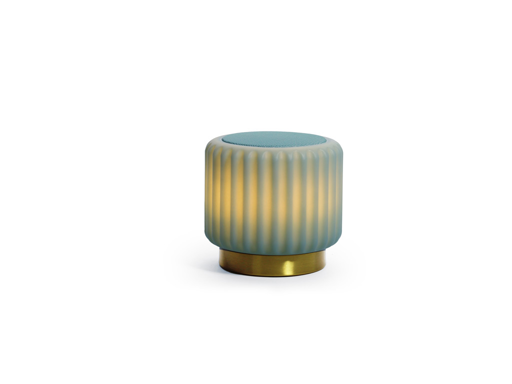 Dentelles Speaker/light USB Pistachio/Gold