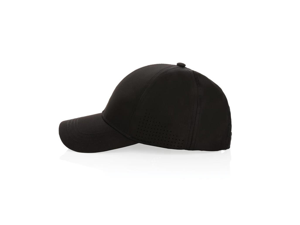 Impact Aware&trade; Rpet 6 Panel Sports cap, Sort