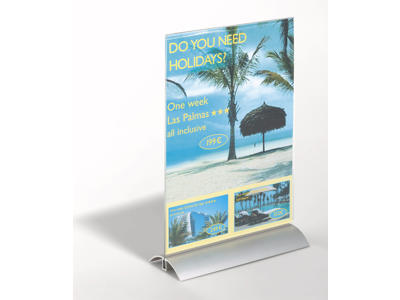 Skilteholder A4 Durable med alufod