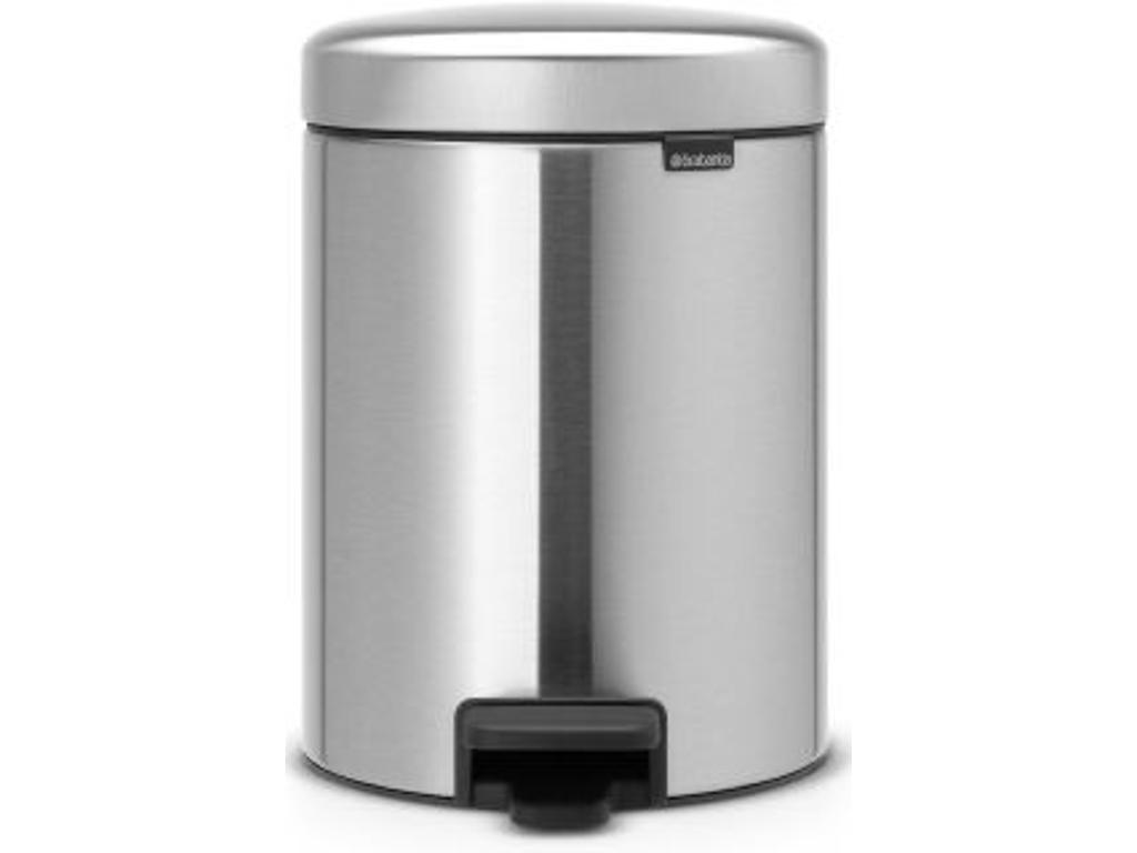 Pedalspand Brabantia 5 liter matt steel