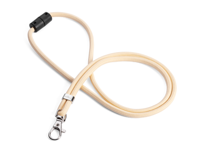 Nøglesnor/Keyhanger Durable rPET med karabinhage og sikkerhedslås beige 10 stk