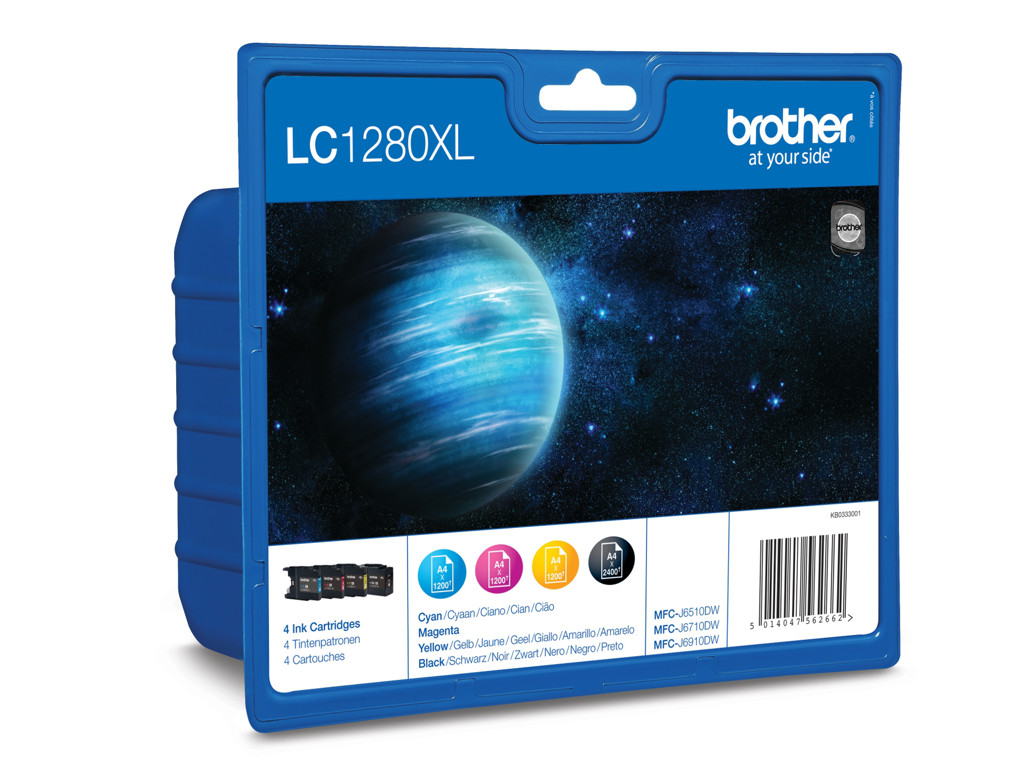 Brother blæk LC1280XL CMYK