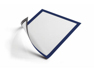 Skilt Duraframe® A4 blå magnetisk 5 stk