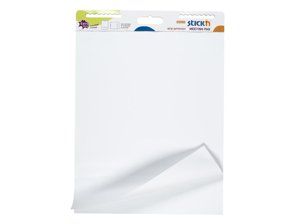 Flipoverpapir Stick'n selvklæbende blank 72x62 cm. 30 ark