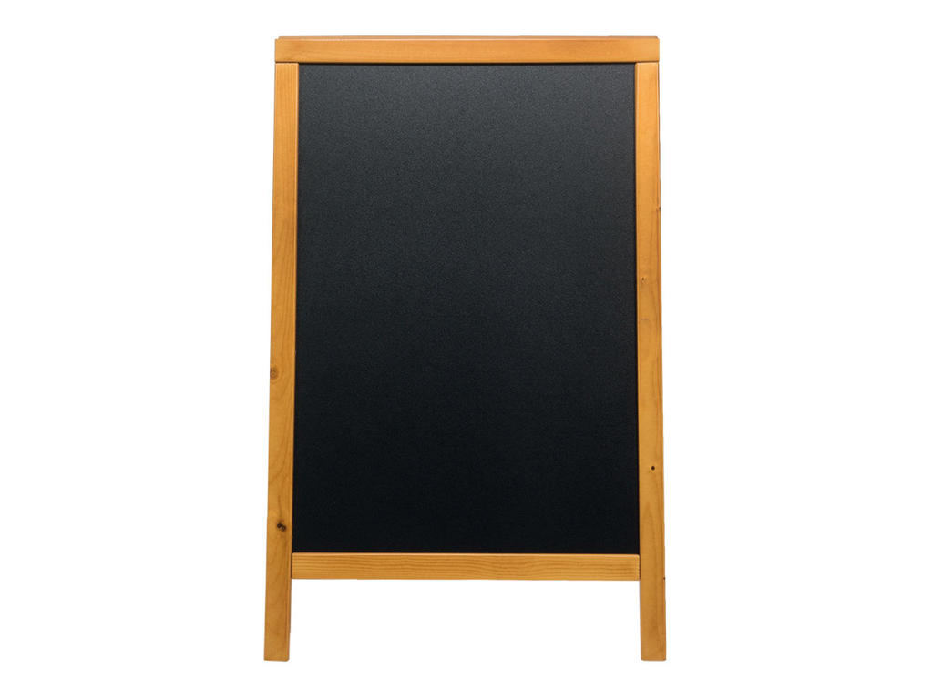 Gadeskilt Securit 85x55cm sort plast/fyrretræsramme 