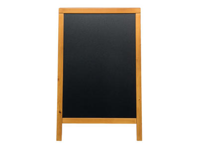 Gadeskilt Securit 85x55cm sort plast/fyrretræsramme 