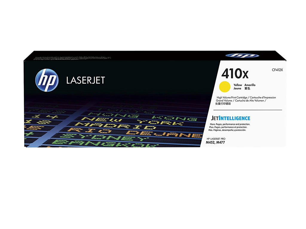 HP 410x toner CF412X gul, 5000 sider