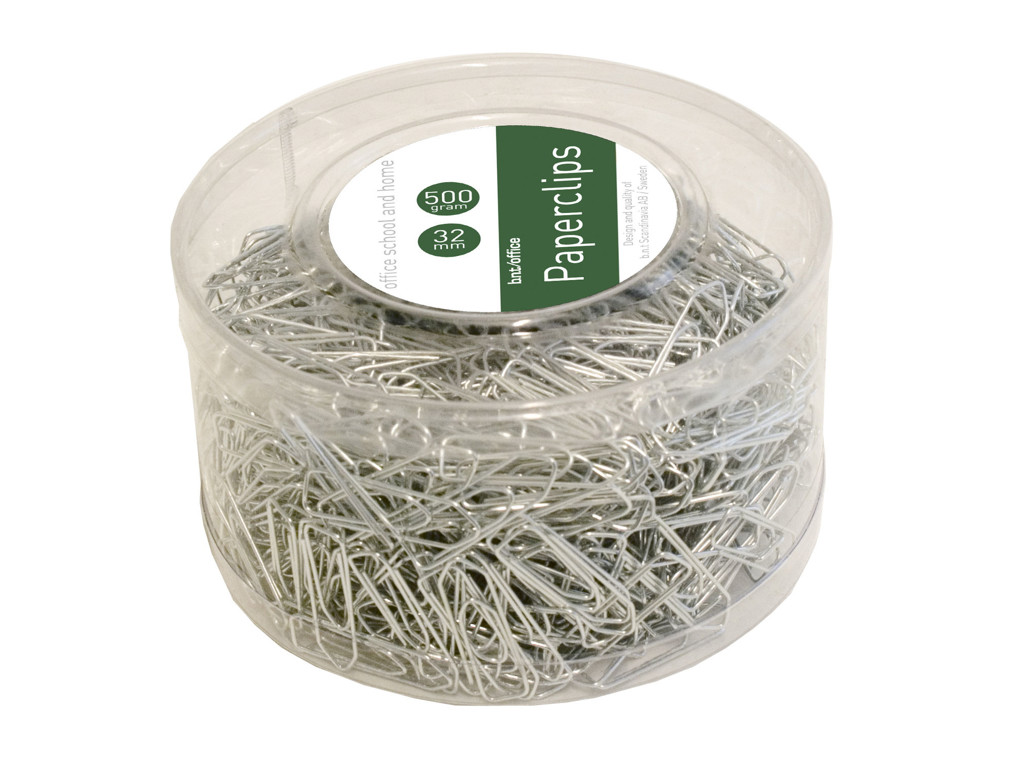 Clips 32 mm blanke forzinkede 1000 stk