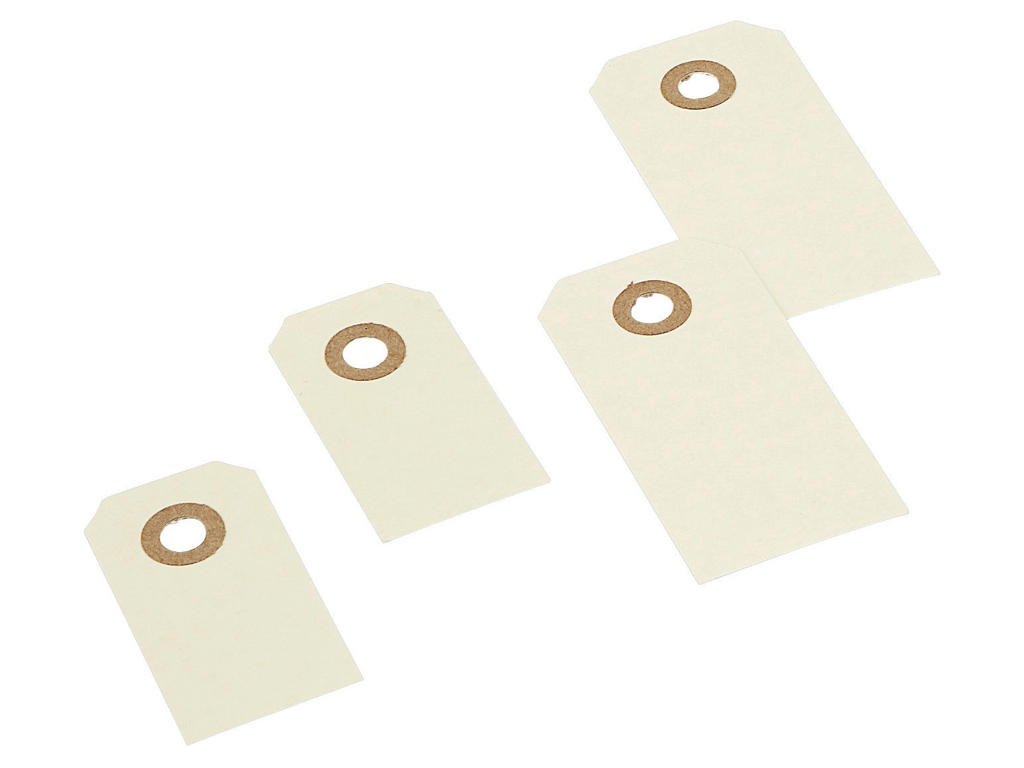 Manillamærker A3, 50 x 100 mm - Natur 1000 stk.