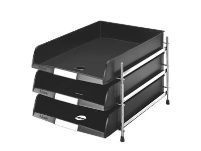 Brevbakkesæt C4 med 3 bakker i sort