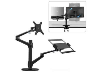 WERGON - Noah - Justerbar Dual Desktop holder - skærm Max 27" 