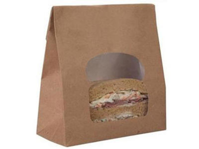 Klodsbundspose 155x72x220mm m/OPP rude, brun 250 stk.