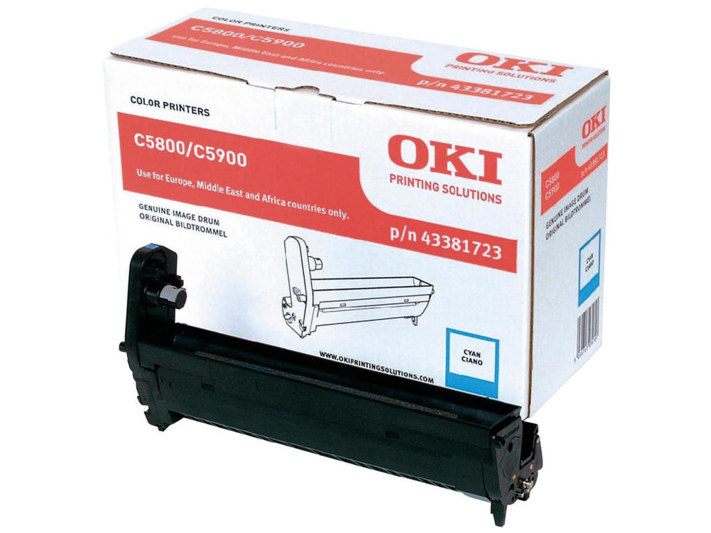 OKI TROMLE C5800/5900 Cyan, 6000 sider