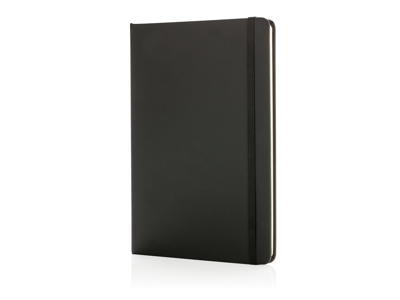 Standard hardcover PU A5 notesbog, sort