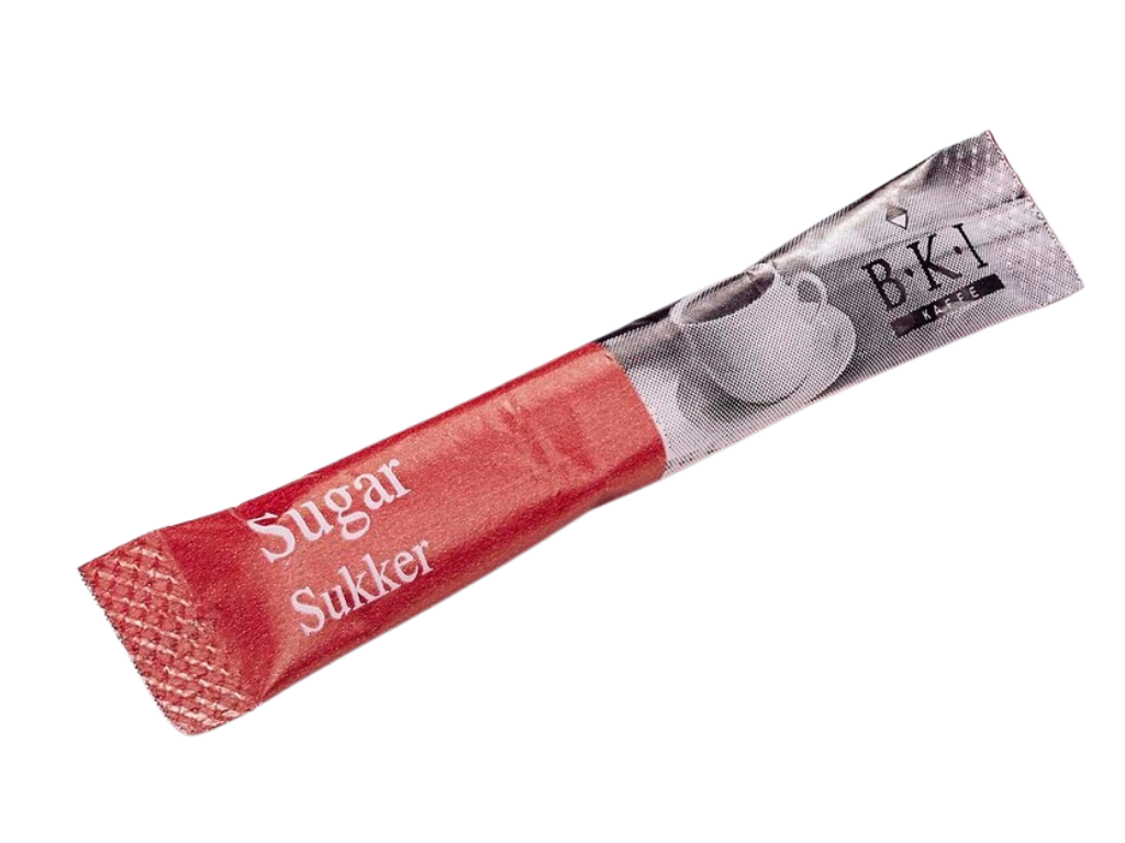 Sukker sticks BKI 3 gr 1000 stk