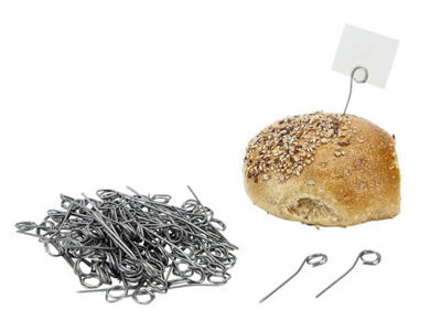 Skiltenål pris/kød stål 100 stk