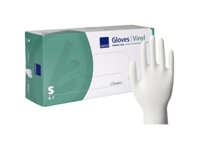 Vinylhandske pudderfri S klar 100 stk