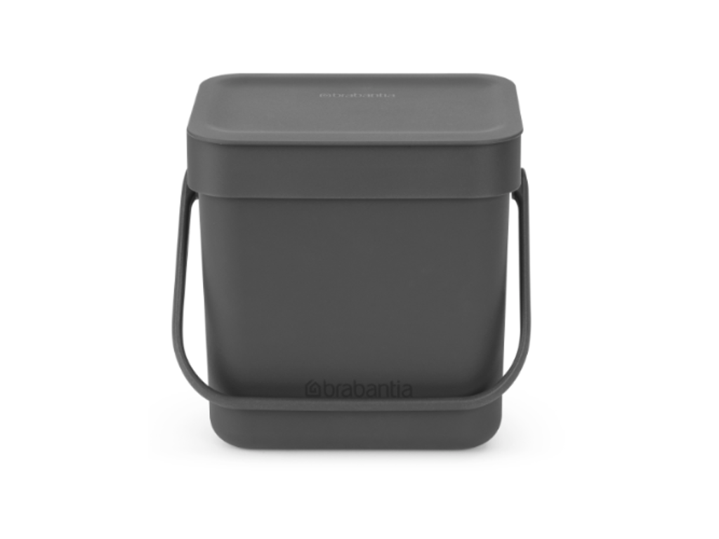 Brabantia Affaldsspand med låg | 3 Liter | Grå