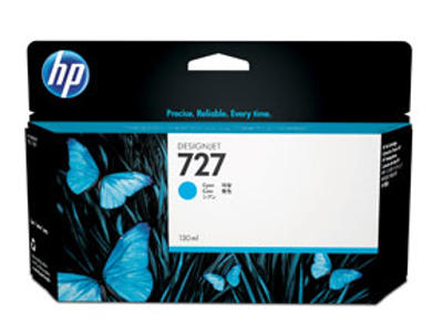 HP 727 blæk cyan130 ml.