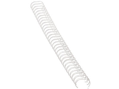 Spiralrygge Wire 14 mm 3:1 34 ringe hvid 100 stk A4