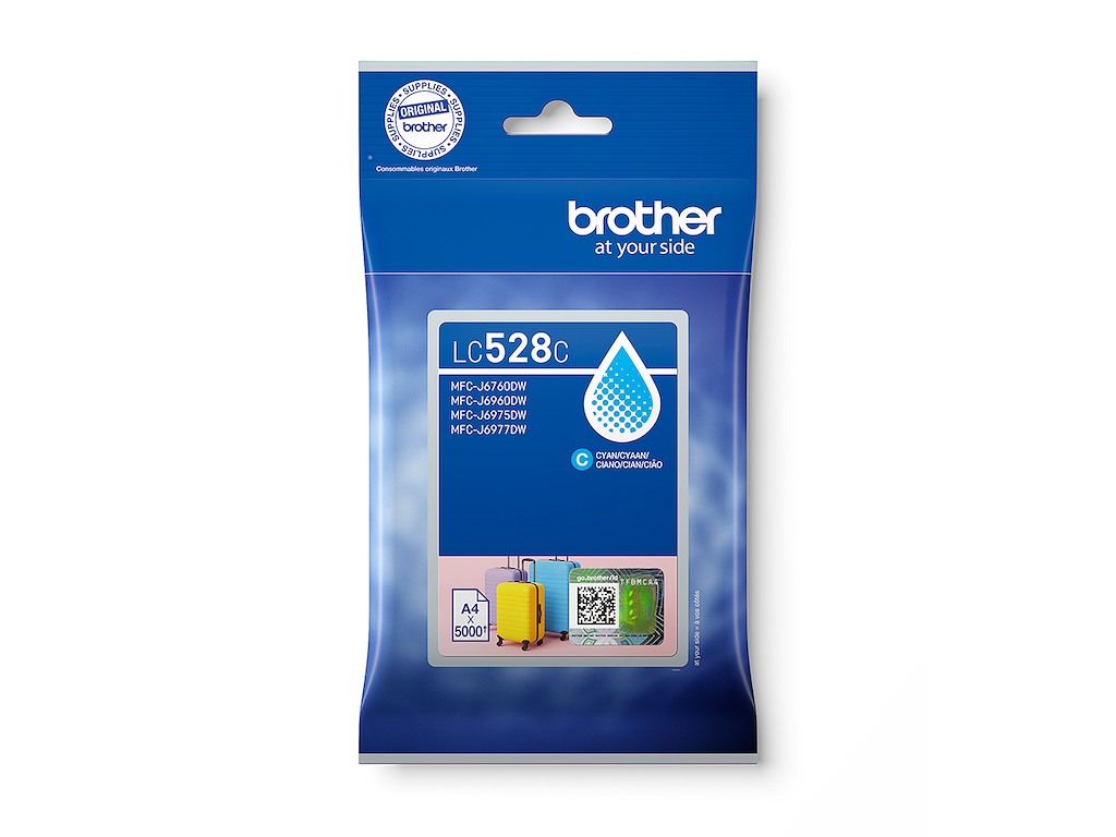 Brother blæk LC528C Cyan