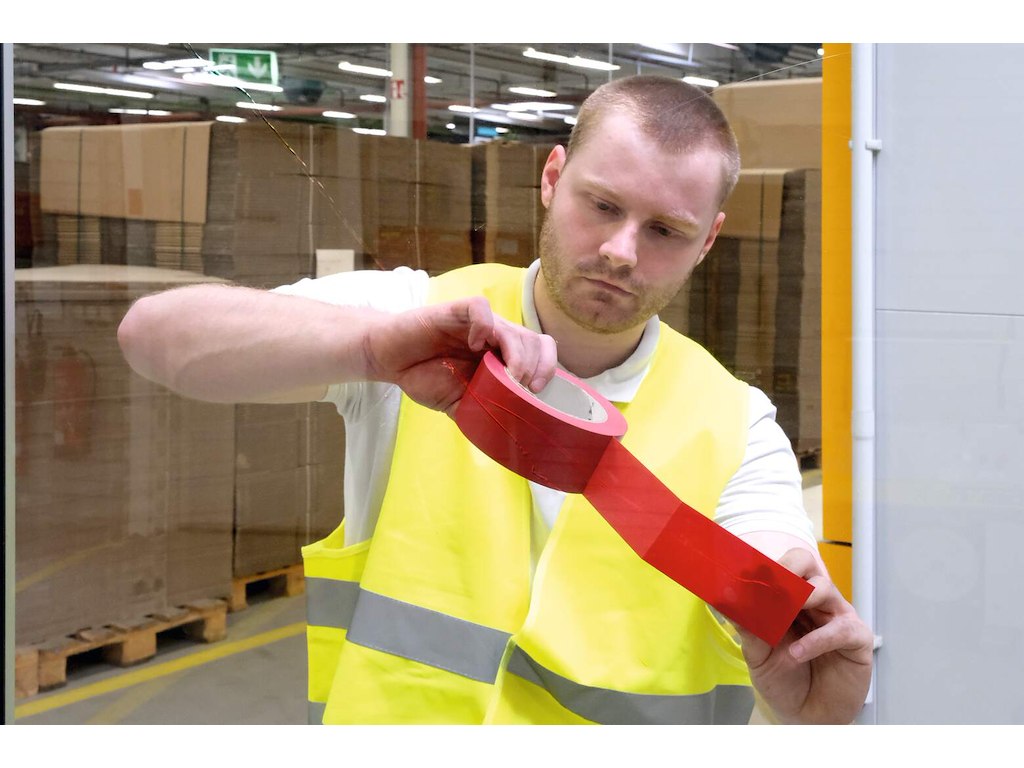 Markeringstape Duraline Basic 50/16 rød 50mmx33m