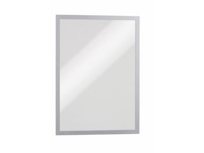 Skilt Duraframe® A3 sølv magnetisk 5 stk