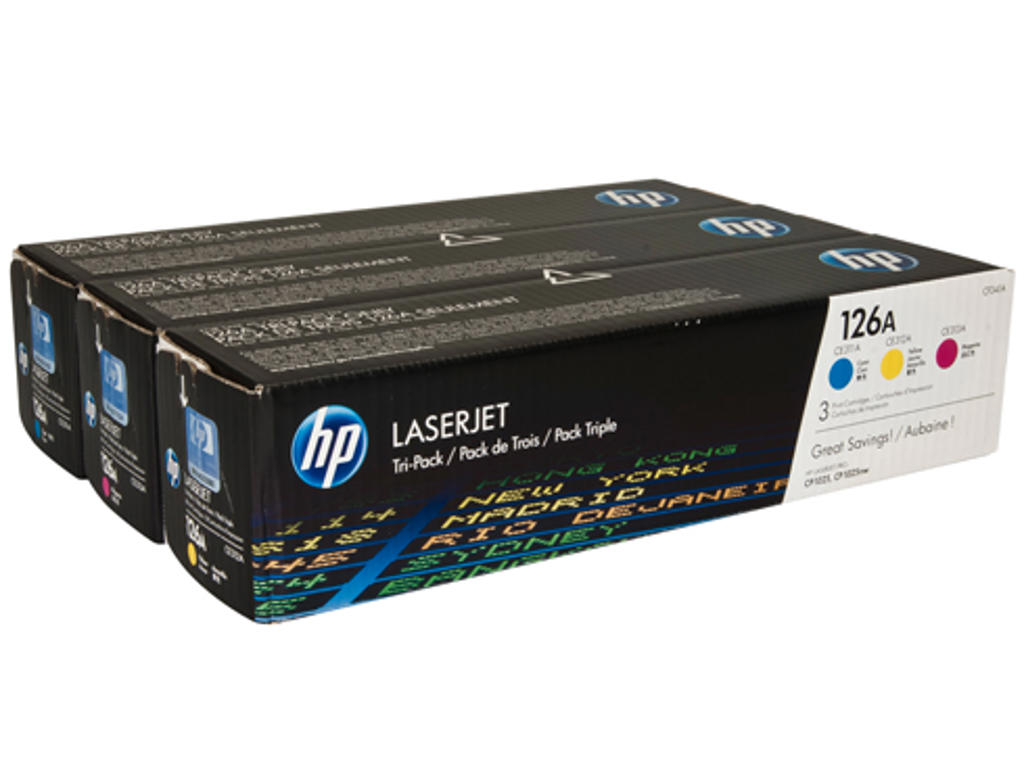 HP 126A toner CF341A CMY, 3000 sider